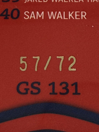 2023 NRL Traders Gold Parallel Sydney Roosters Checklist 57/72