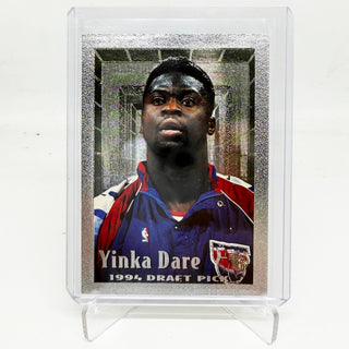 1994-95 Topps Embossed Draft Pick Yinka Dare Silver Foil - No. 114