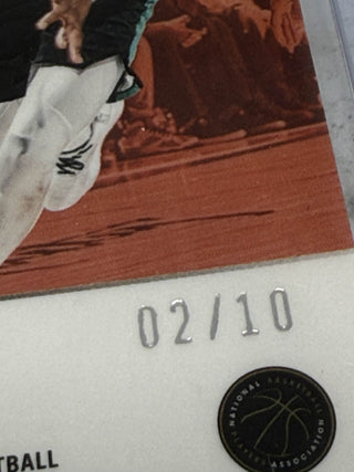 2022-23 Panini Mosaic Damian Lillard Montage Gold Mosaic Prizm 2/10