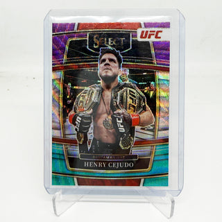 2022 Panini Select UFC Henry Cejudo Purple/Blue Wave - No. 42