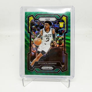 2023-24 Panini Prizm Keyonte George Green Wave Prizm RC - No. 127