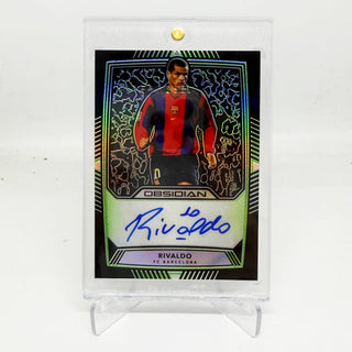 2019-20 Panini Obsidian Rivaldo Electric Etch Green Auto 16/25