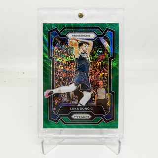 2023-24 Panini Prizm Luka Doncic Green Wave Prizm - No. 110