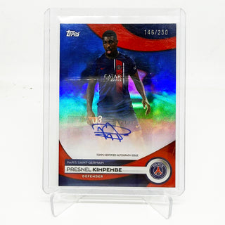 2023-24 Topps Paris Saint-Germain Team Set Presnel Kimpembe Auto Blue 146/250