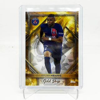 2024 Topps Paris Saint-Germain Kylian Mbappe Gold Drip - No. 47