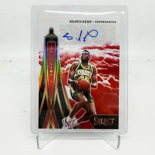 2024-25 Panini Select Shawn Kemp In-Flight Auto 18/99