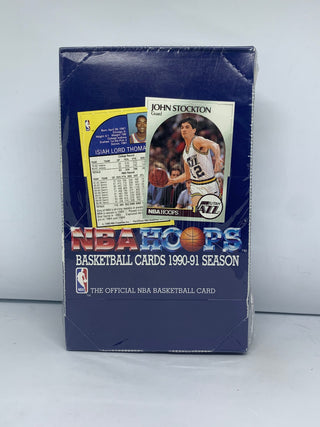 1990-91 Hoops Series 1 Basketball Wax Box