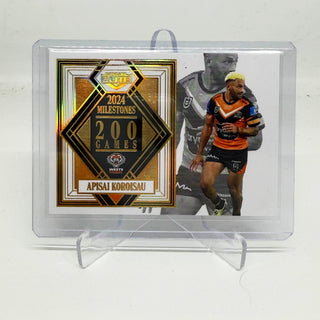 2025 NRL Elite 2024 Milestones 200 Games Apisai Koroisau Case Card - M 17/17 27/42
