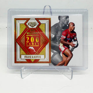 2025 NRL Elite 2024 Milestones 200 Games Felise Kaufusi Case Card - M 05/17 39/42