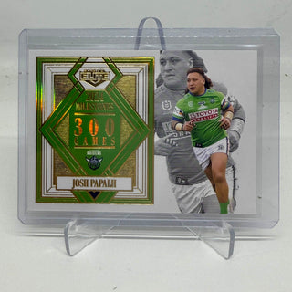 2025 NRL Elite 2024 Milestones 300 Games Josh Papalii Case Card - M 02/17 30/42 (C)