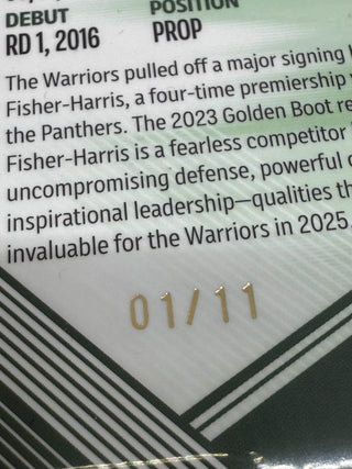 2025 NRL Elite Mojo Emerald James Fisher-Harris - ME 139 01/11