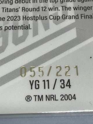 2025 NRL Elite Young Guns Tony Francis - YG 11/34 055/221