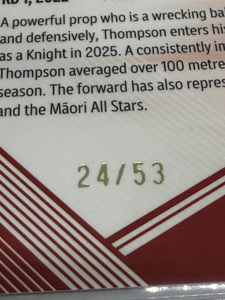 2025 NRL Elite MOJO Ruby Leo Thompson - 24/53 MR #081