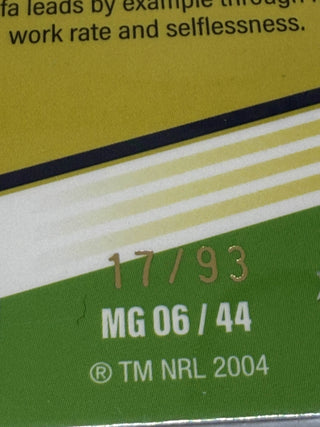 2025 NRL Elite Marquee Gold Simaima Taufa - 17/93 #MG 06/44