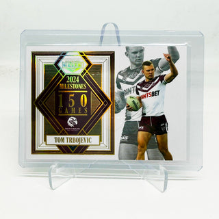 2025 NRL Elite 2024 Milestones 150 Games Tom Trbojevic Case Card - 31/42 #M 07/17