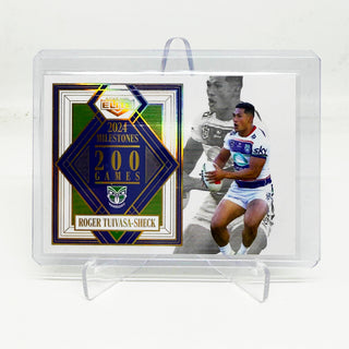 2025 NRL Elite 2024 Milestones 200 Games Roger Tuivasa-Sheck Case Card - M 16/17 39/42