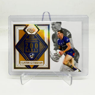 2025 NRL Elite 2024 Milestones 200 Games Clinton Gutherson Case Card - 37/42 #M 11/17