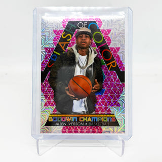 2022 Upper Deck Goodwin Champions Splash Of Color Allen Iverson Pink Traxx 210/299