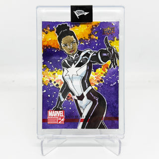 2022-23 Upper Deck Marvel Annual Sketch Card Captain Monica Rambeau 1 of 1