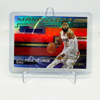 2020-21 Panini Recon Maneuvers Paul George Red 009/199
