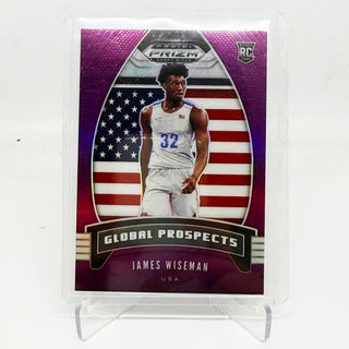 2020 Panini Prizm Draft Picks Global Prospects James Wiseman Purple 34/75