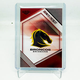 2025 NRL Elite MOJO Ruby Brisbane Broncos Checklist - 34/53 #MR 001
