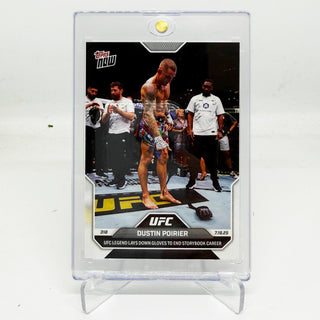 2025 Topps NOW Dustin Poirier UFC Legend Lays Down Gloves To End Storybook Career - UFC 318