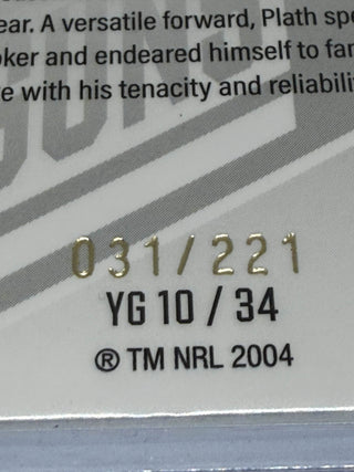 2025 NRL Elite Young Guns Max Plath - 031/221 #YG 10/34