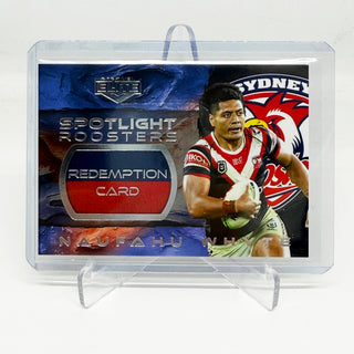 2025 NRL Elite Spotlight Patch Naufahu Whyte Redemption Card 068/102 #S 08/08