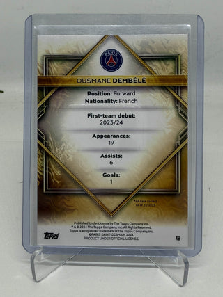 2024 Topps Gold Drip Ousmane Dembélé Paris Saint-Germain - No. 47