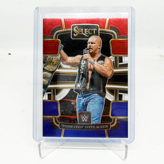 2024 Panini Select WWE "Stone Cold" Steve Austin Red White & Blue Concourse - No. 45