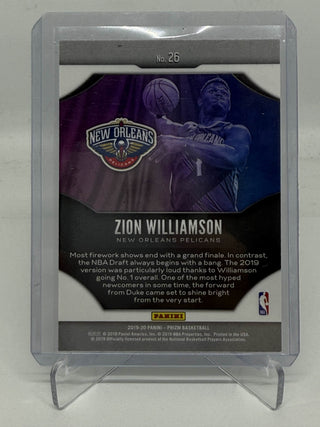 2019-20 Panini Prizm Fireworks Zion Williamson - No. 26
