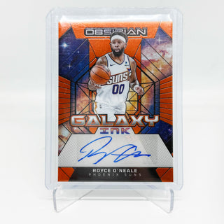 2023-24 Panini Obsidian Galaxy Ink Orange Royce O'Neale Auto 53/75