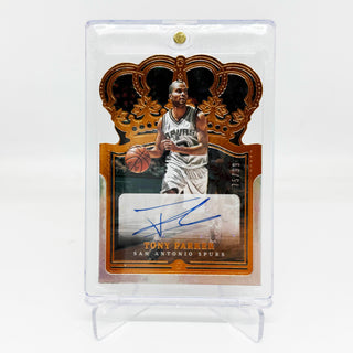 2021-22 Panini Crown Royale Tony Parker Auto Gold 75/99
