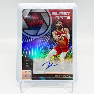 2024-25 Panini Photogenic Burst Rate Trae Young Auto 10/75