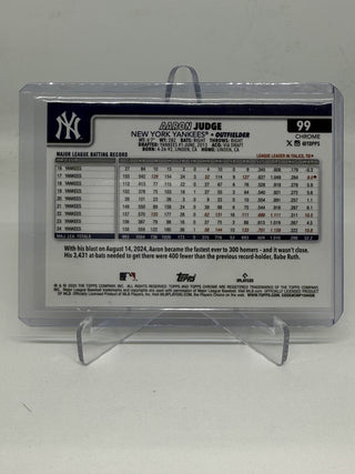 2024-25 Topps Chrome Aaron Judge X-Fractor - No. 99