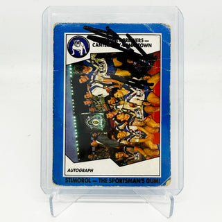 Scanlens 1989 Canterbury Bankstown Bulldogs Premiership Autographed Card 2 of 156