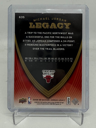 2008-09 Upper Deck Legacy Collection Michael Jordan - No. 635
