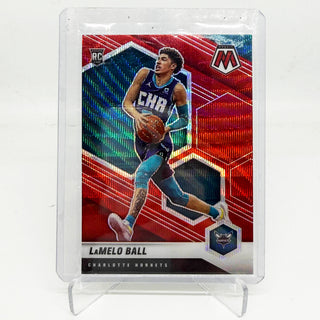 2020-21 Panini Mosaic LaMelo Ball Red Wave Rookie - No. 202