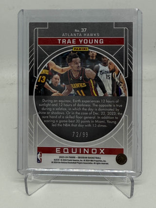 2023-24 Panini Obsidian Equinox Trae Young 72/99