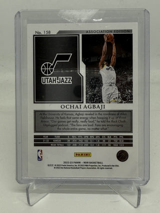 2022-23 Panini Noir Ochai Agbaji Association Edition Rookie 53/99