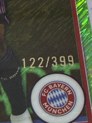 2024 Topps Merlin UEFA Mathys Tel Green Shimmer Refractor 122/399