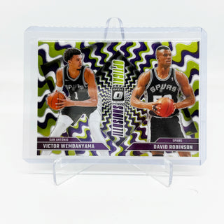 2024-25 Donruss Optic Optical Illusions Victor Wembanyama / David Robinson - No. 5