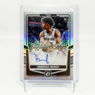 2024-25 Panini Mosaic Signature Series Harrison Ingram Silver Rookie Auto #SS-HRI