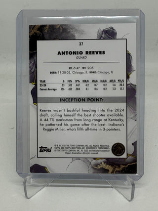 2025 Topps Inception Antonio Reeves RC - No. 37