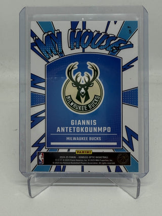 2024-25 Donruss Optic My House! Giannis Antetokounmpo - No. 5