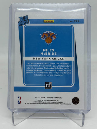 2021-22 Panini Donruss Miles McBride Rated Rookie Holo Laser 102/149