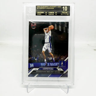 2024-25 Topps Bowman University NOW Cooper Flagg /32526 BGS 10 Pristine