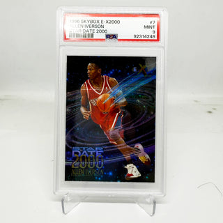 1996 SkyBox E-X2000 Allen Iverson Star Date 2000 PSA Mint 9