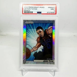 2022 Panini Prizm Draft Picks Jayson Tatum Manga PSA Mint 9